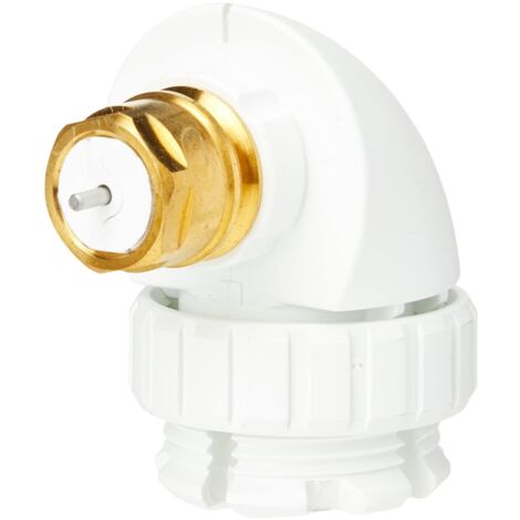 Adattatore angolare per radiatori con valvole integrate prodotto da Danfoss