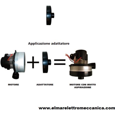 Adattatore Aspirazione Motori Aspirapolvere con base 144 mm