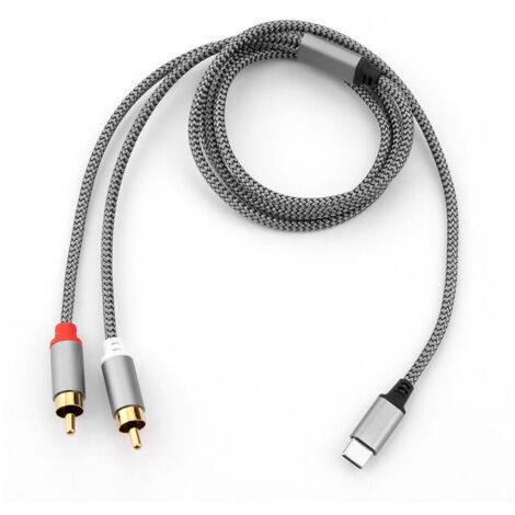 Adattatore audio AUX da Lightning a RCA, adattatore stereo Y splitter per iPhone e iPad selezionati per amplificatori di potenza, auto, home theater, altoparlanti