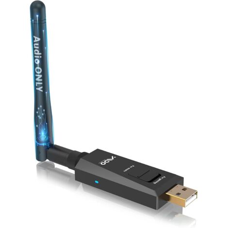 ADATTATORE AUDIO BLUETOOTH 5.3 NERO USB B10PRO TRASMETTITORE 20m