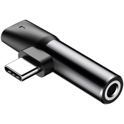 Adattatore Audio Converter L41 da connettore USB-C a porta USB-C + Jack 3,5 mm nero