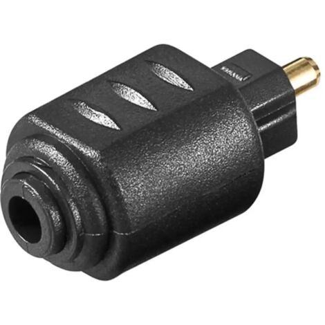 adattatore audio digitale toslink da mini a spina toslink nero