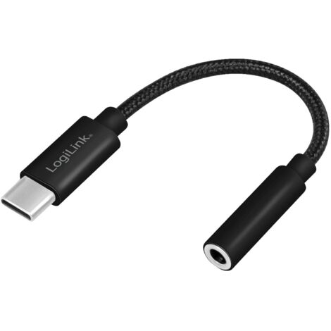 Adattatore audio USB-C da 3,5 mm con cavo in nylon DAC da 13 cm