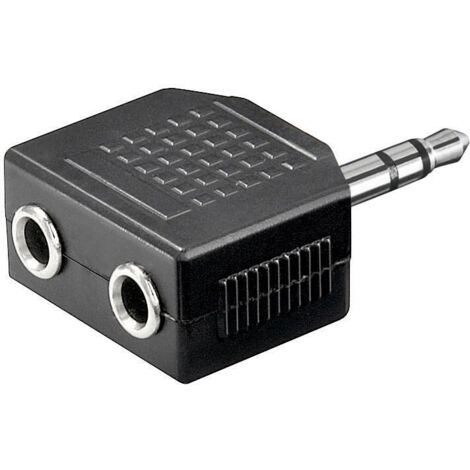 adattatore aux cuffie jack stereo 3.5 mm a 2 x presa 3.5 mm stereo