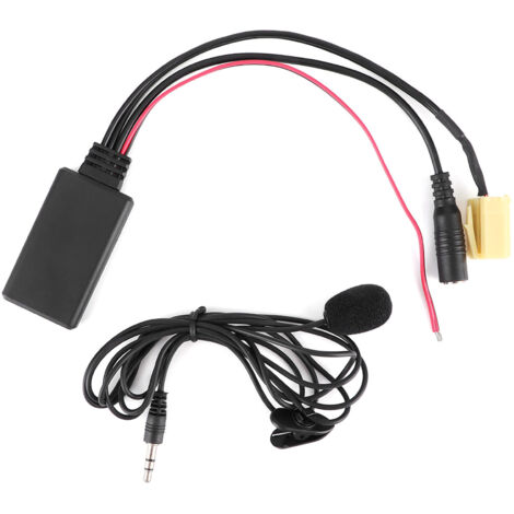 Adattatore AUX per auto vivavoce per cavo audio radio Bluetooth da 59,1 pollici con microfono adatto per Alfa Romeo 159