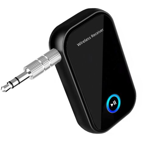 Adattatore Bluetooth per auto GABRIELLE, ricevitore Bluetooth per auto BT5.0, chiamate in vivavoce, ricevitore audio Bluetooth AUX, jack audio da 3,5 mm per auto/cuffie cablate/audio domestico