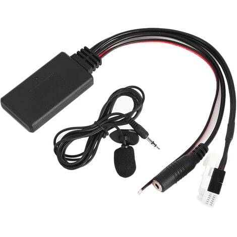 Cavo AUX Bluetooth Aramox, Modulo Bluetooth per Auto 12V Cavo AUX-IN  Adattatore Audio Wireless di Ricambio per Alpine IDA‑X001 DVA‑9861 IVA‑205R