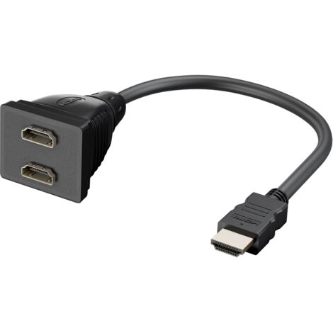 Adattatore cavo HDMI™, connettore HDMI™ (tipo A)  2x prese HDMI™ (tipo A).