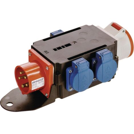 Connettore Elettrico 5 Poli Angolato 16A IP44 - 3P+N+PE Per Cavi 1,0-2,5 Mm² - 400V Connettore Cee