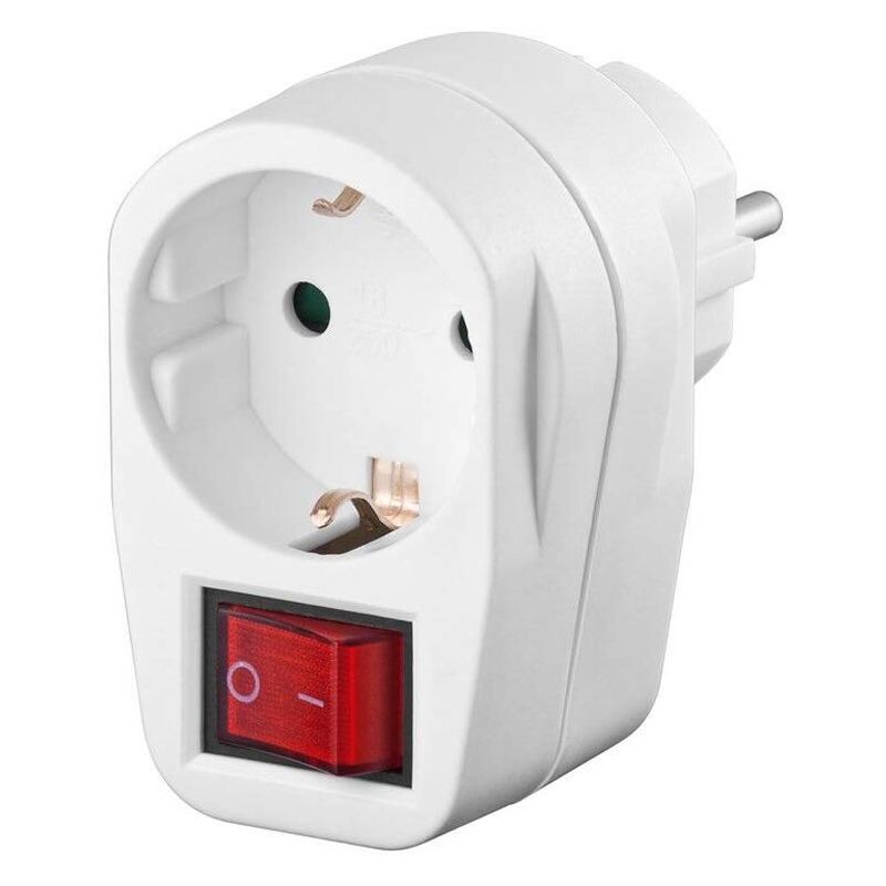 Goobay - Adattatore con Presa Schuko cee 7/4 con