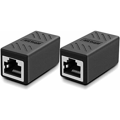 VCE Accoppiatore RJ45 Femmina Femmina Cat6, Plug RJ45 Schermato POE,  Prolunga Cavo di Rete 1 Pezzi