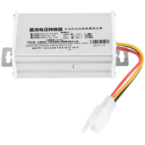 Adattatore convertitore da DC 24V-60V a 12V-10A 120W per scooter elettrico