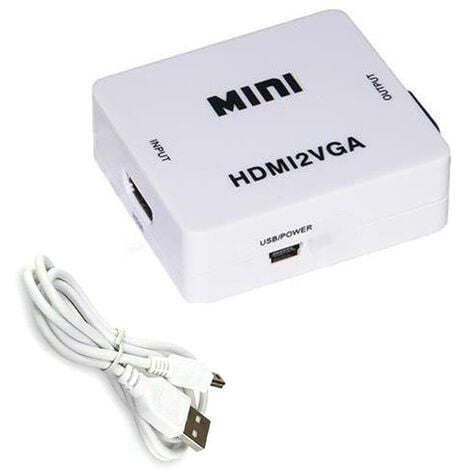 Adattatore Convertitore Da HDMI a VGA Digitale Analogico Jack Audio