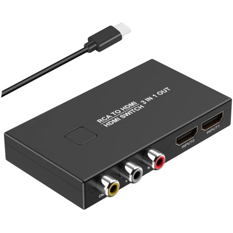 Adattatore Convertitore Mini Video da RCA a HDMI HDTV