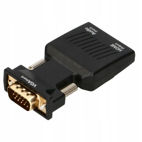 ADATTATORE CONVERTITORE VGA D-SUB A HDMI + SUONO AUDIO