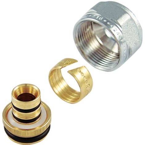 ADATTATORE CROMATO PER MULTISTRATO PASSO 1/2&quot x 16 16 x 2