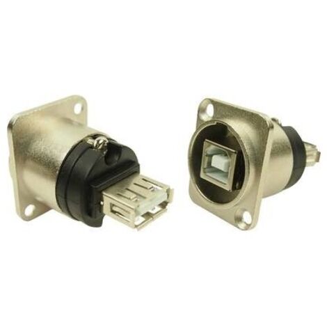 Adattatore da pannello da USB B femmina a USB A femmina Adattatore incasso CP30111 CP30111 Cliff Contenuto: 1 pz.