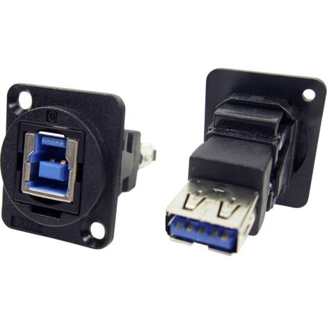 Adattatore da pannello USB 3.0 B Presa a USB 3.0 A Presa Adattatore incasso CP30206N CP30206N Cliff Contenuto: 1 pz.