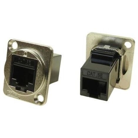 Adattatore da pannello UTP RJ45 Cat5e Adattatore incasso CP30220M CP30220M Cliff Contenuto: 1 pz.