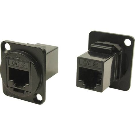 Adattatore da pannello UTP RJ45 Cat5e Adattatore incasso CP30220MB CP30220MB Cliff Contenuto: 1 pz.