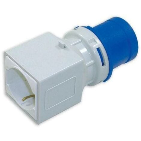 Adattatore da spina industriale rosi 2p+t 16a - presa schuko- 1862