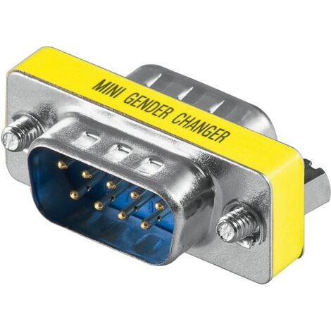 Adattatore da SubD9 Macho a Sub-D9 Macho Compact Goobay