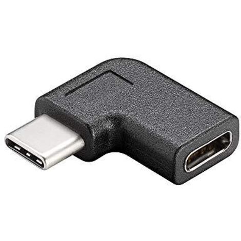Adattatore da USB-C™ a USB-C™ 90°, nero, Presa USB-C™   Spina USB-C™.