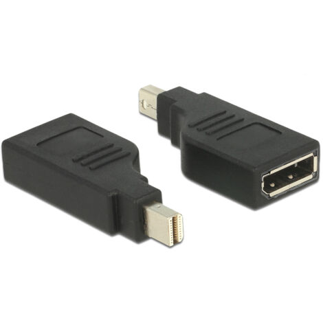 Adattatore - DELOCK - Mini DisplayPort a DisplayPort - 4K - Retrocompatibile 1080p - Nero
