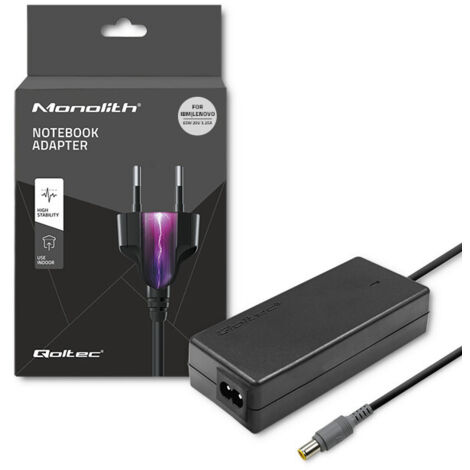 Adattatore di alimentazione Qoltec per laptop IBM Lenovo 65W 20V 3,52A 7,95,5+pin +cavo di alimentazione