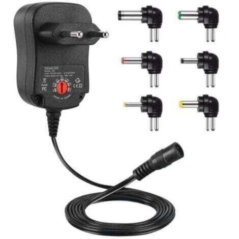 Adattatore di alimentazione universale da 12 W 3 V 4,5 V 5 V 6 V 7,5 V 9 V e 12 V, adattatore/caricabatterie CA DC 220 V per VTech Kidimagic Starlight Kidi LightShow Party Sorio 1 2 3S 3 MobiGo Genius