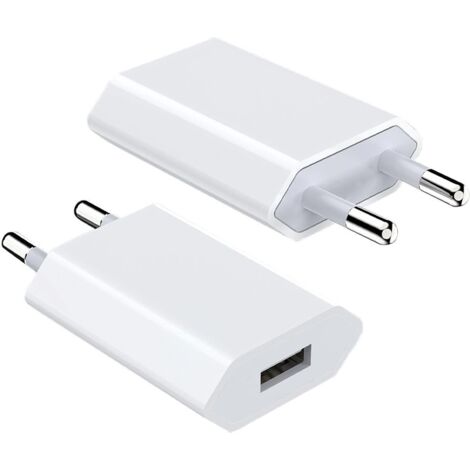 Adattatore di Alimentazione USB 5V 1A per Presa di Corrente  Bianco