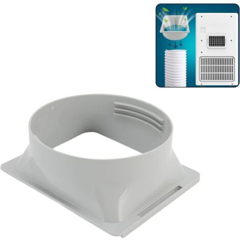 Adattatore di interfaccia per tubo di scarico del condizionatore d'aria, interfaccia quadrata da 150 mm/5,9 pollici, connettore per tubo di scarico della finestra CA portatile, accoppiatore per condiz