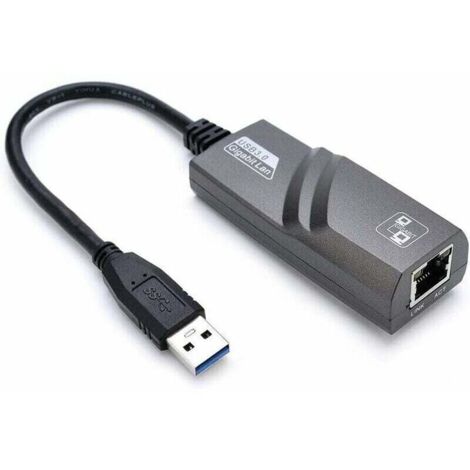 Adattatore Ethernet USB, adattatore Ethernet da USB 3.0 a RJ45, adattatore di rete LAN da 1000 Mbps compatibile con Windows 10/8.1/8/7/Vista/XP, Mac OS 10.6 e versioni successive