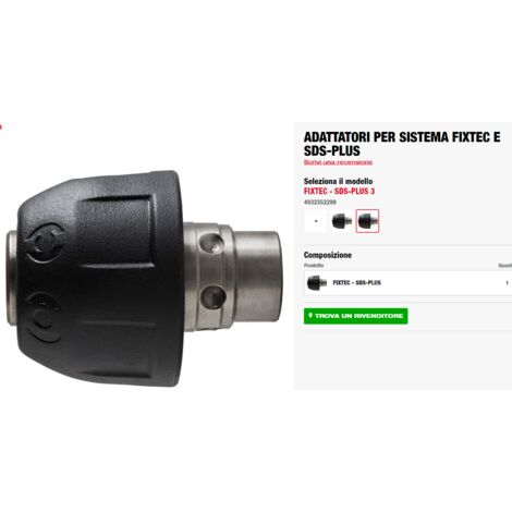 ADATTATORE FIXTEC SDS-PLUS MILWAUKEE 4932352299