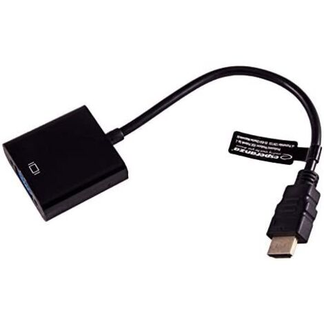 Adattatore Gembird Hdmi a Vga M/F 15m nero [A-HDMI-VGA-04]