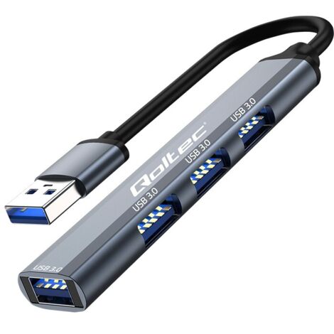 Adattatore Hub Qoltec USB 3.0 4 in 1  4x USB 3.0