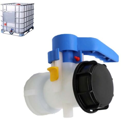 Adattatore IBC, ventilazione da 50 mm per serbatoio da 1000 l, raccordo per serbatoio da 1000 litri, per serbatoio di acqua rigenerante, contenitore,Diametro esterno: 62 mm, Diametro esterno: 2" (50 m