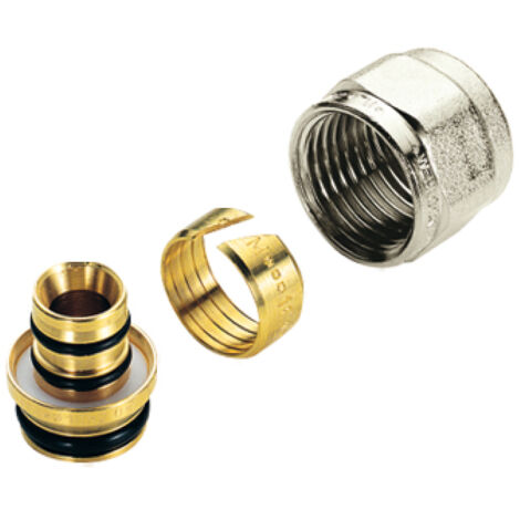 ADATTATORE IN OTTONE CROMATO PER TUBO MULTISTRATO - 3/4 ø16 - TIM