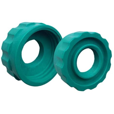 Adattatore in plastica per cisterne tipo cubo da 1000 lt da filetto grande mm 60 a filetto idraulico