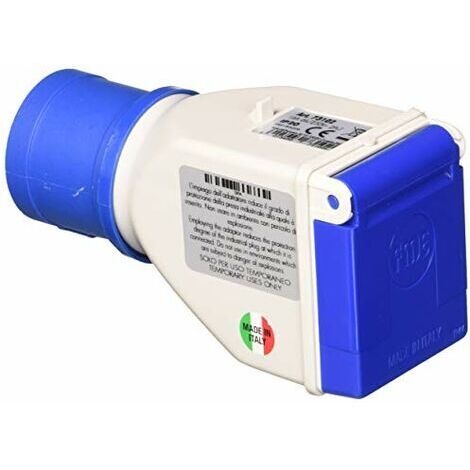 Adattatore industriale Cetac Schuko Simple 2p con coperchio
