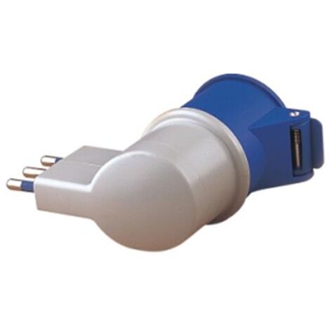 Adattatore Industriale Maurer 220V Spina90o+Presa Cee