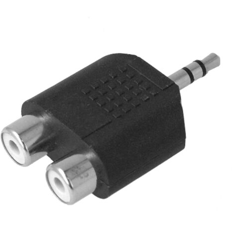 Adattatore Jack RCA Audio Convertitore Da Jack 3,5mm Maschio A 2 RCA Femmine