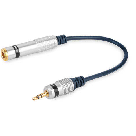 ADATTATORE JACK STEREO SPINA 3.5 - JACK STEREO PRESA 6.3 VITALCO (A1)