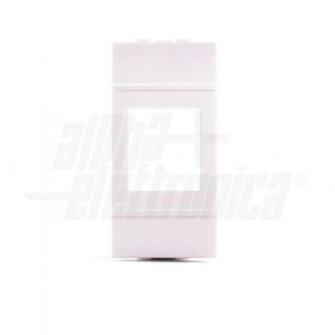 Adattatore keystone per placca bticino living light bianco alpha elettronica 96-500-06