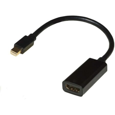 Adattatore Mini Displayport Maschio a Hdmi 2.0 Femmina Contatti Dorati 4Kx2K 60hz Hdr Rgb 4:4:4