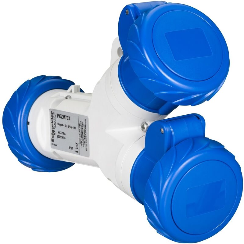 Schneider Electric Unica Presa Doppia 2P+T Bianca Con Piastra - Modulo 45x45 Mm, Vite, NU406918