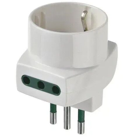 Adattatore multiplo Vimar S11+2P11+P30 bianco