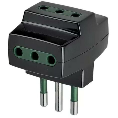 Adattatore multiplo vimar s11+3p11 nero -  00320