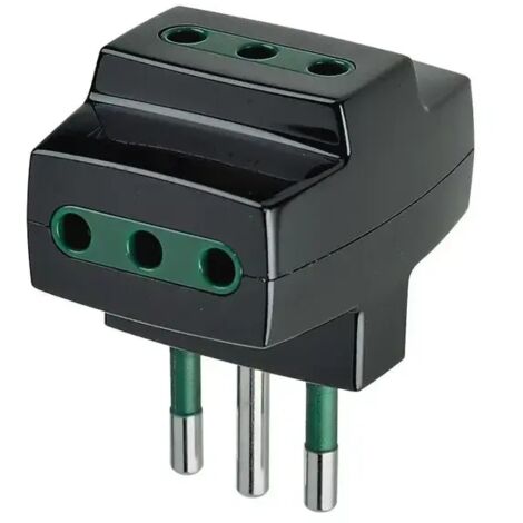 Adattatore multiplo Vimar S17+3P17/11 colore nero