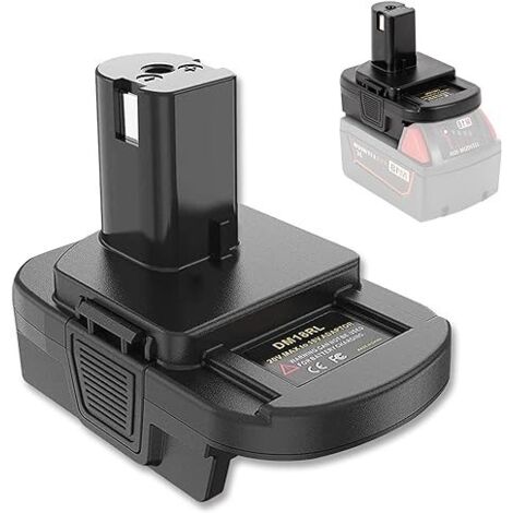Adattatore per batteria Roybi 18v compatibile con batteria agli ioni di litio Dewalt 20V e Milwaukee 18V con porta USB
